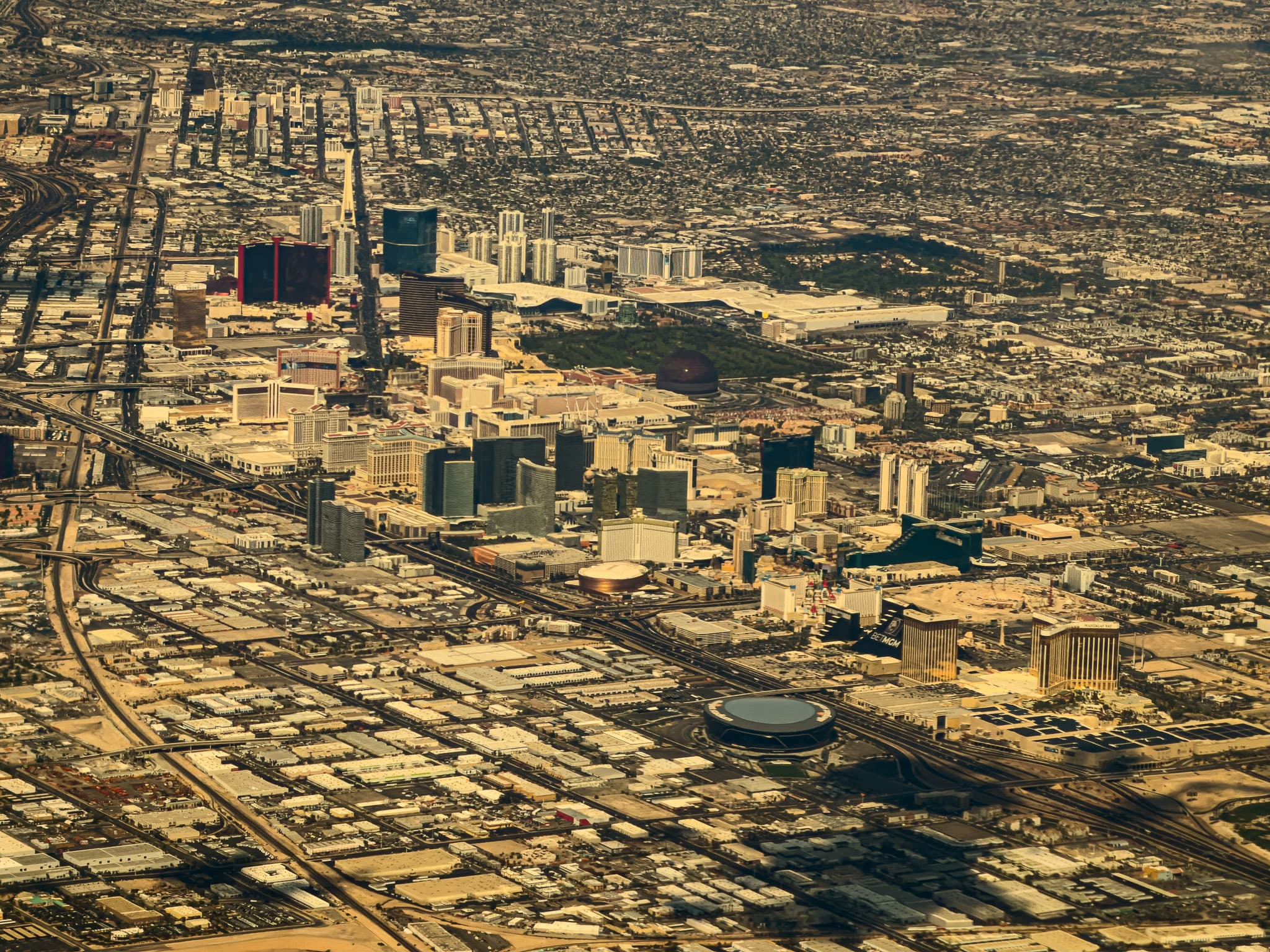 Las Vegas Strip photographed against a dramatic sky
